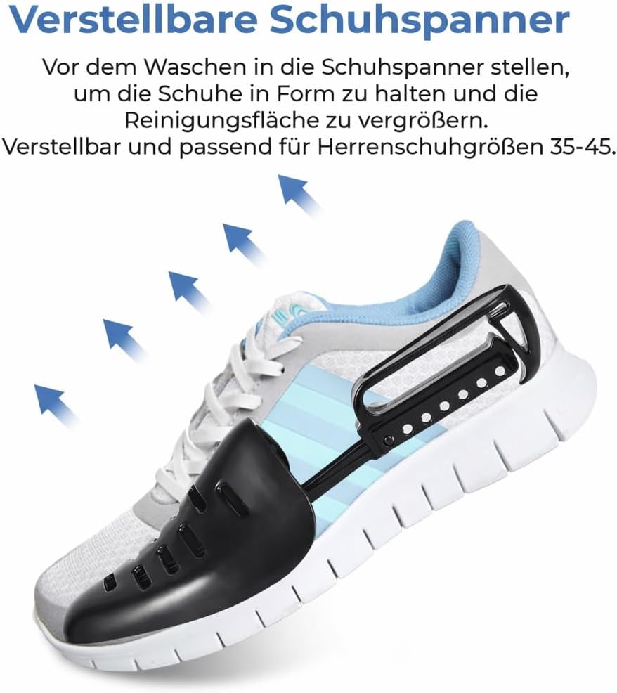 Schuhwaschbeutel 2er-Set mit Schuhspanner
